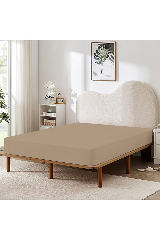 ملاءة سرير مطاطية من القطن بنسبة 100% - 2