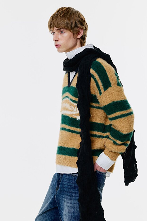 STWD çizgili triko polo - 2