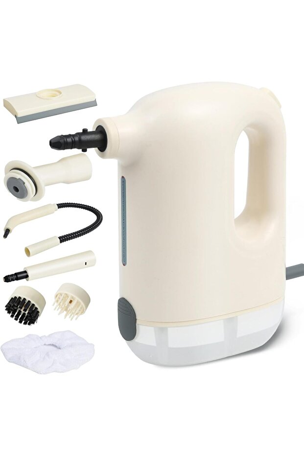 Handheld Steam Cleaner, 1200W Quick 10-Second Steam, Visible Water Tank, 8 Accessories