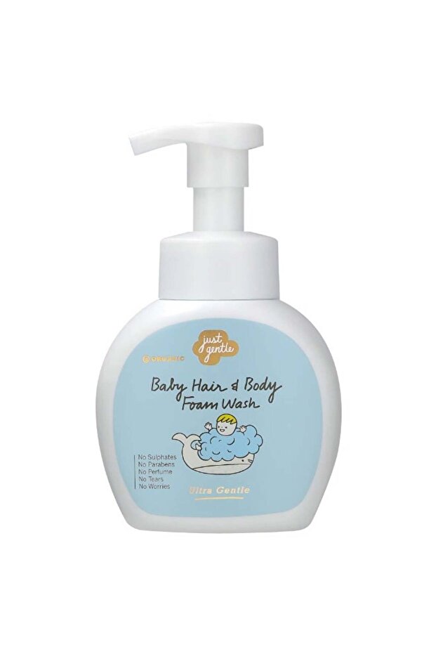 Hair & Baby Foam Wash - Ultra Gentle, 99% Natural Ingredients, Tear-Free, Hypoallergenic