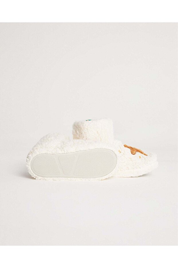 Kadın Noel Temalı Panduf - Cookie - 5