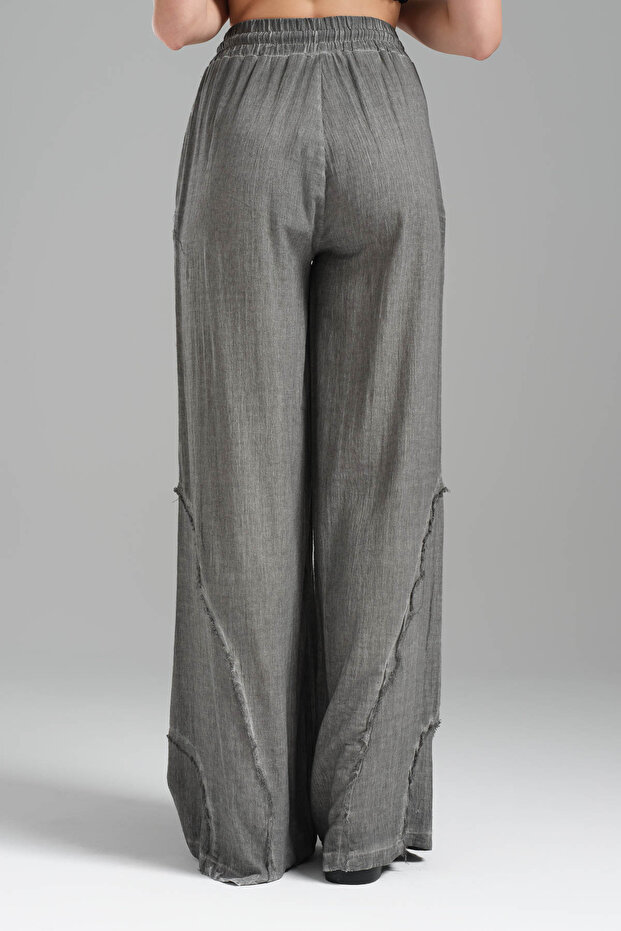 Ženske patchwork pantalone sa elastičnim strukom Lan - 3