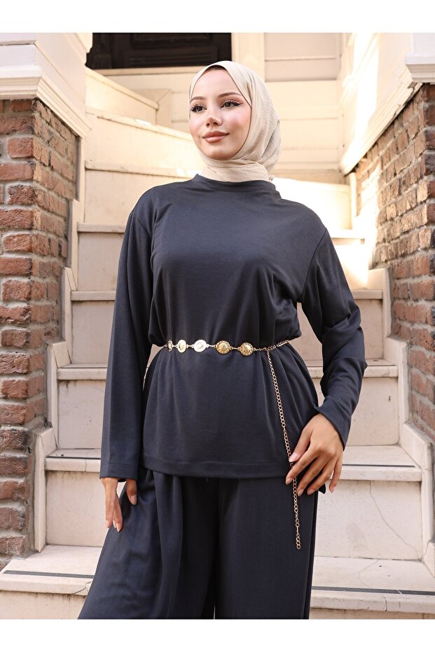 ΣΕΤ ΜΠΛΟΥΖΑ ΚΑΙ ΠΑΝΤΕΛΟΝΙ - Ανθρακί - - 5