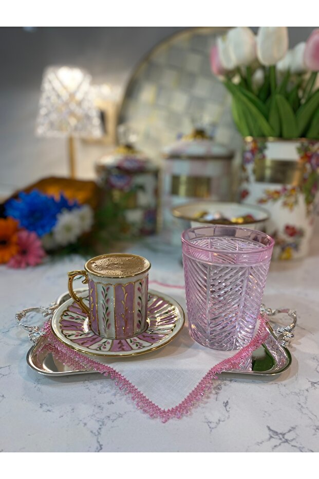 Su yolu pembe peçete - 1