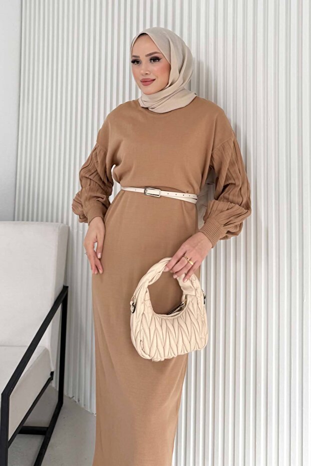 Basic Triko Elbise 70-2421 - 8