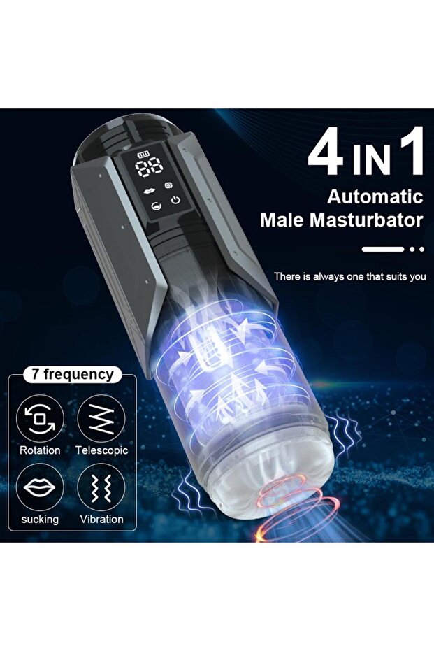 Automatic Telescopic Stimulator with 21 Programs, LCD Screen, USB-Type C, Waterproof - 5