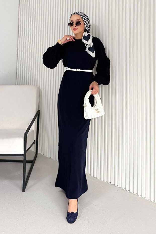 Basic Triko Elbise 70-2421 - 4