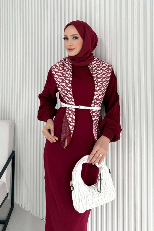 Basic Triko Elbise 70-2421 - 7