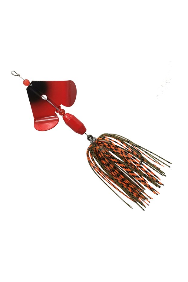 06 red 2022 New arrival Mycena 18G spinner bait fishing lure pinwheel Blade Chatter bait Dancer Buz