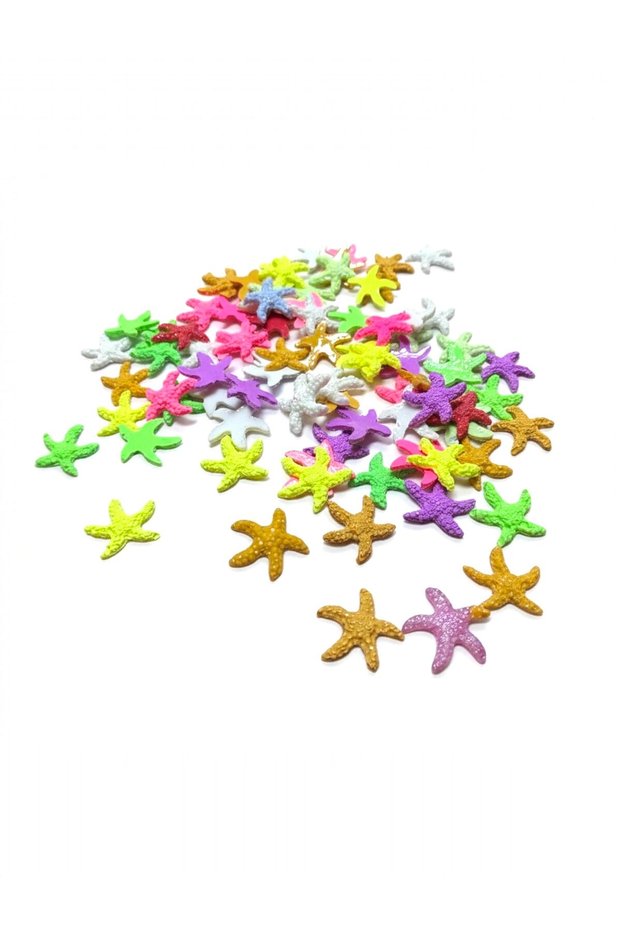 Epoxy Ornament Serrated Starfish 25 Pieces Marine Themed Decorative Figure