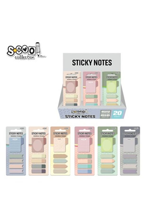 Sticky notes, assorted shapes – 20 sheets - 2