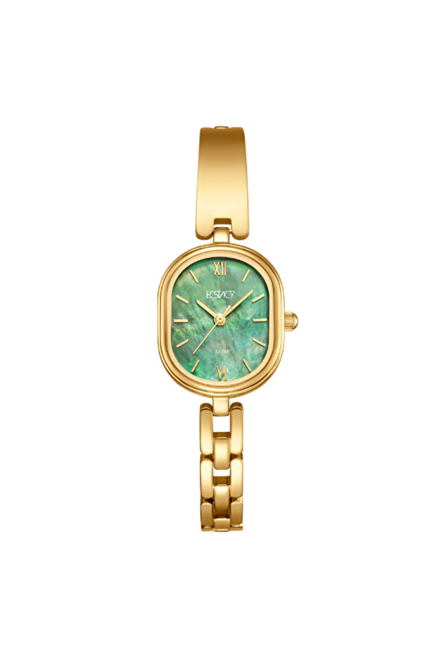 Women's Analog Green Dial Watch - E25513-GBGG