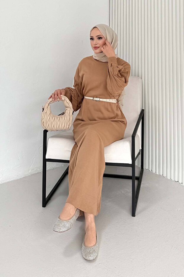 Basic Triko Elbise 70-2421 - 5