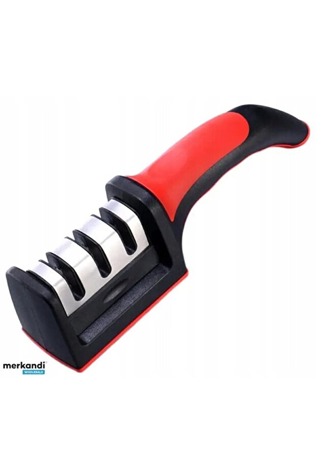 3-level knife sharpener red/black - 2