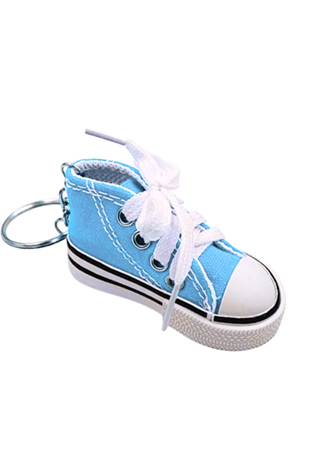 حذاء رياضي صغير من طراز Chucks على شكل سلسلة مفاتيح وحقيبة زينة ريترو