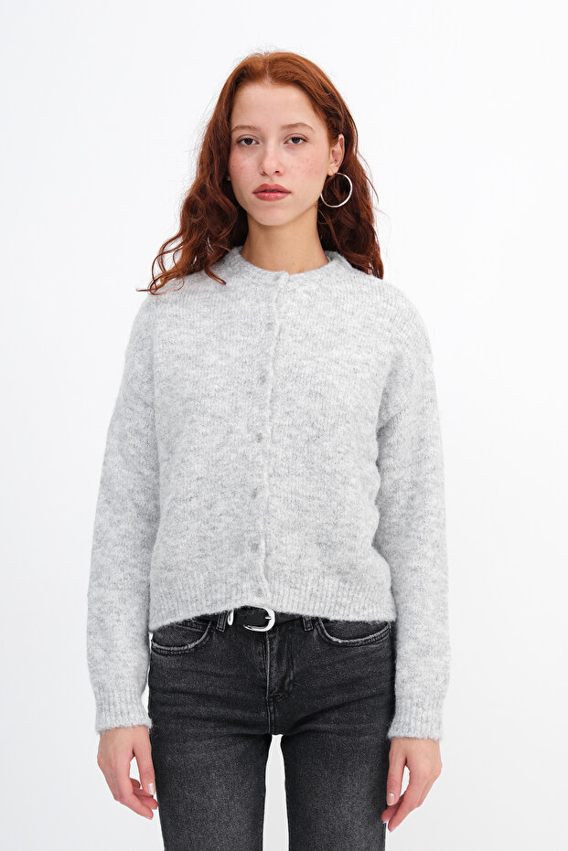 Düğmeli Triko Hırka H3473 - 2