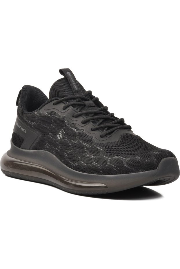 24130 Scoot Men's Black Cloth Air Orthopedic Memory Foam Lightweight Walking Casual Sneaker Sports Shoes
