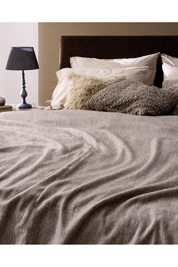 Perigny Double Blanket - Brown - 3