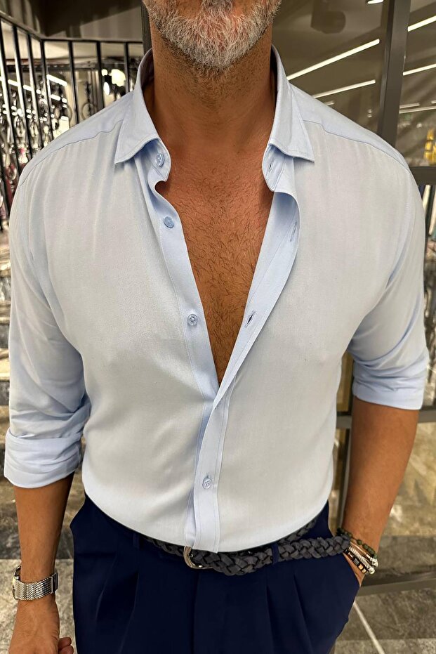 GİZLİ DÜĞMELİ GÖMLEK - 3