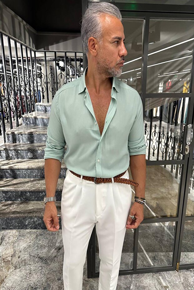 GİZLİ DÜĞMELİ GÖMLEK - 2