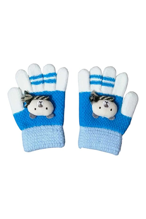 Kitti 3-6Yaş Erkek Çocuk Örme Eldiven - 1