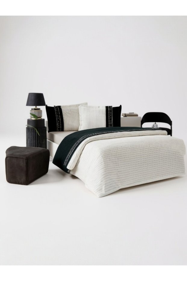 Destaque Single Bed Duvet Set – 100% Cotton, Breathable, Stylish Patterned