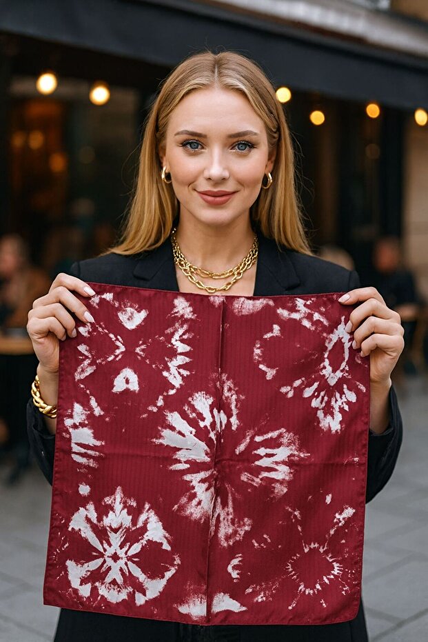 Flr49 Patterned Women's Scarf 50X50 cm