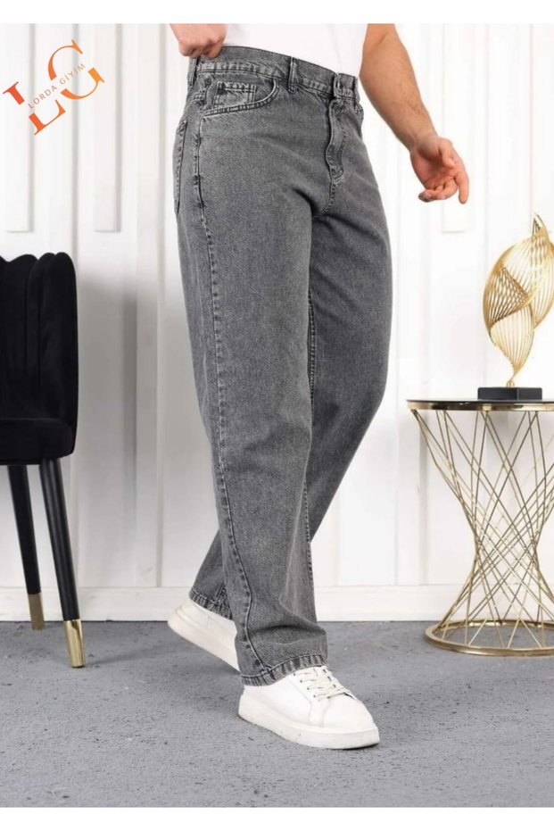 Wekwk Kot Baggy Wide-Leg Pants with Zipper