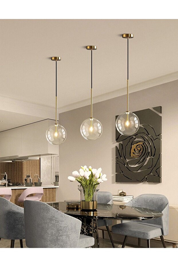 Olive Modern Tekli Sarkıt Avize 20 cm - 3