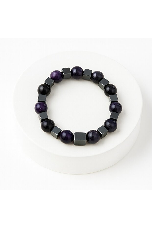 AMETHYST NATURAL STAR BRACELET
