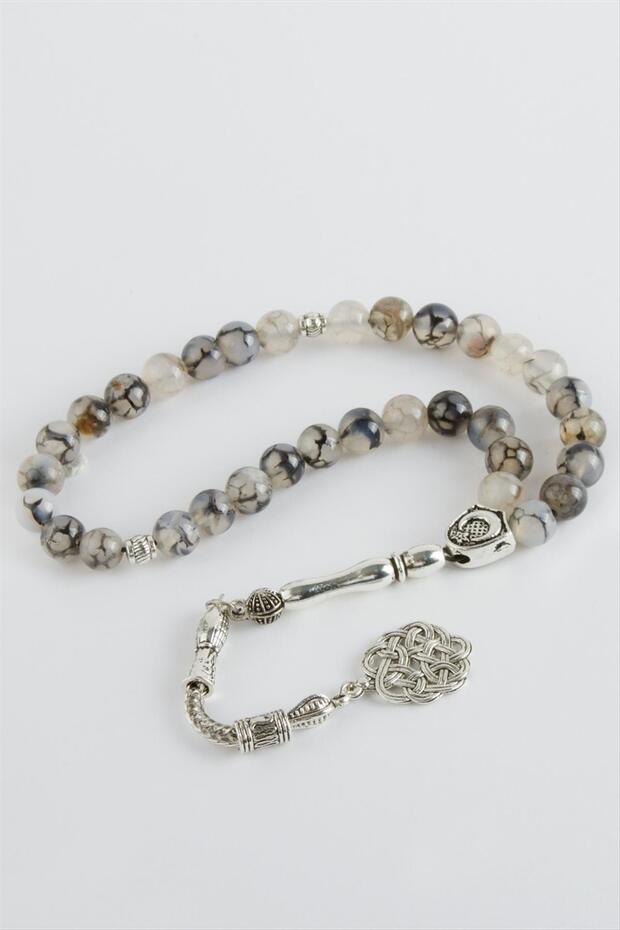Tkçbj Agate Natural Stone Prayer Beads 8 mm Tkçbj