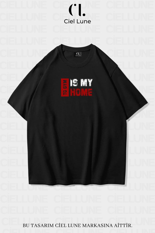 Unisex Women's and Men's to Gym Printed Special Design Oversize T-Shirt