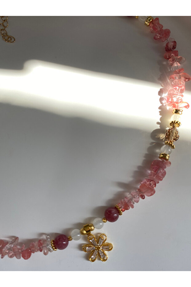 Pembe Aura Kolye - 4