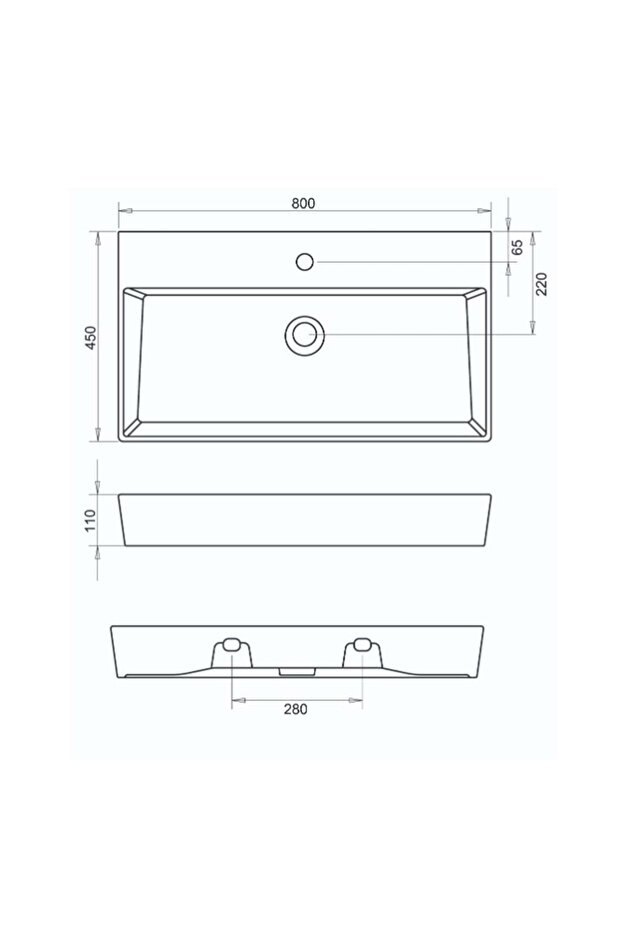 VEGA LAVABO 80cm - 3