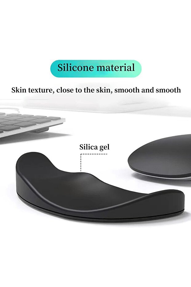 Sliding Mouse Wrist Rest Cushion — Comfortable Hand Support, Relieves Wrist Pain — (2 p - 1
