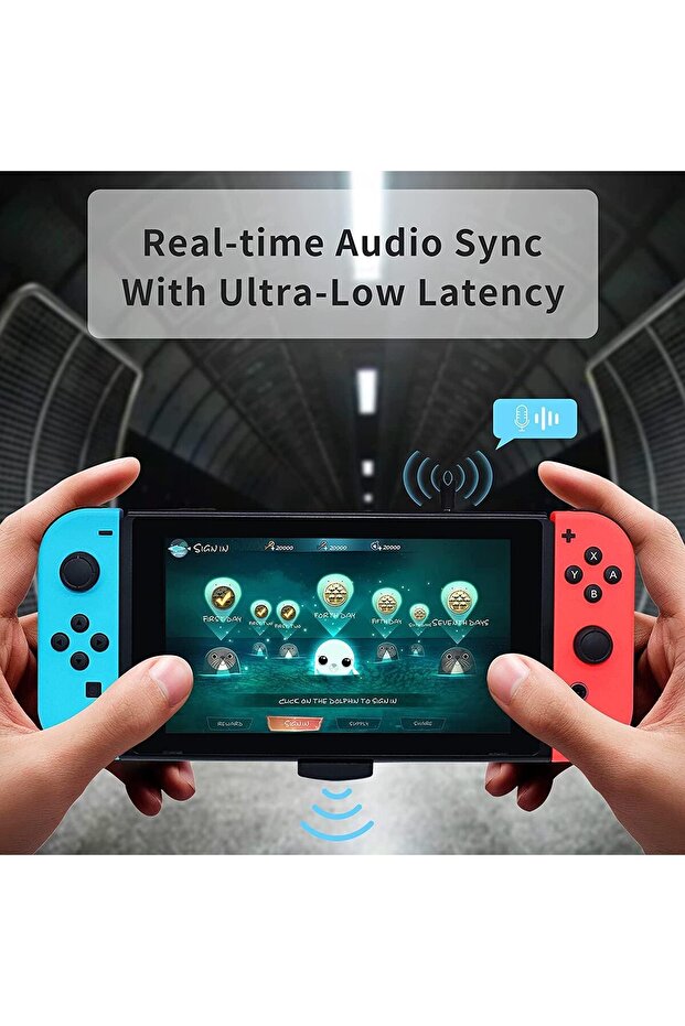 VicJoye USB Bluetooth 5.0 Dongle - Small Wireless USB Audio Receiver (PS5/PS4/Switch/PC) - 3