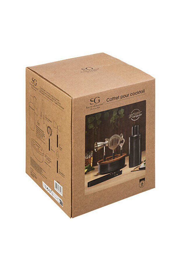 Black/mango drink set - 4