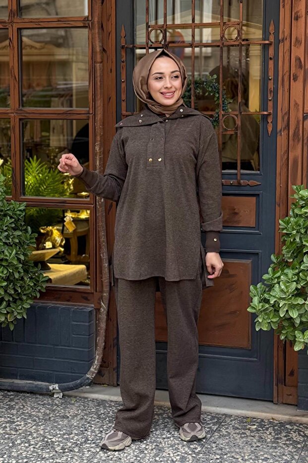 Pantolonlu Takım MA24.41 Kahve - 4