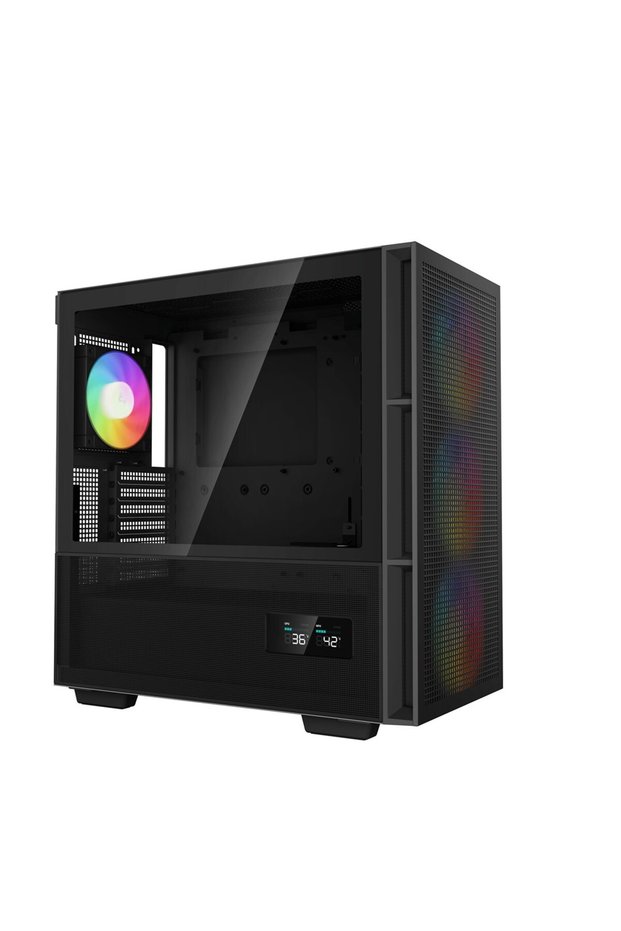 Carcasă digitală DeepCool CH560 ARGB neagră