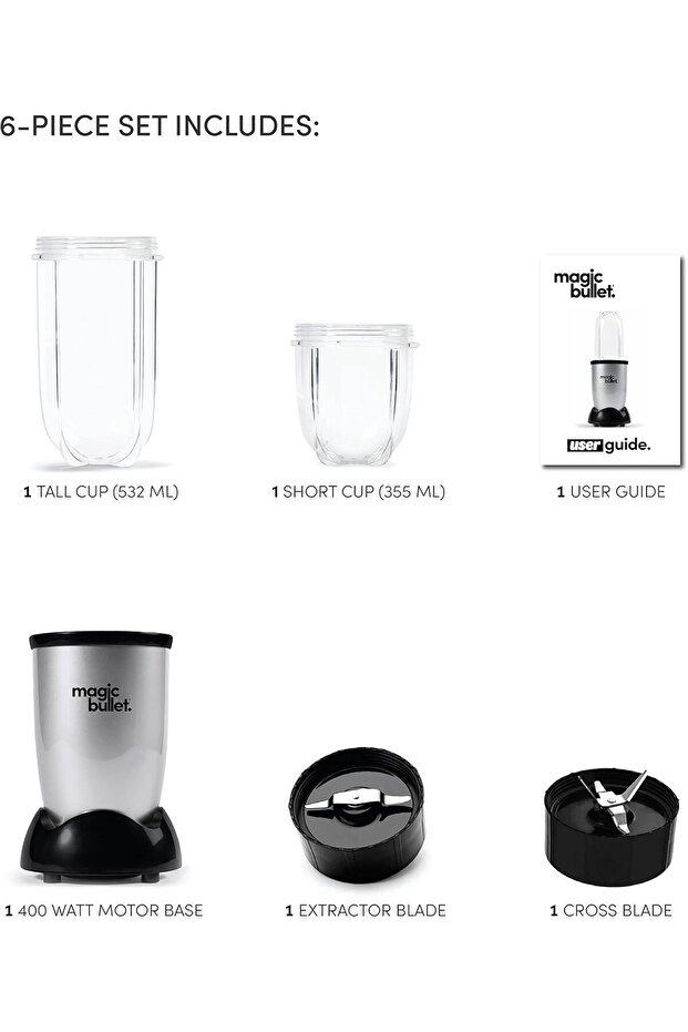 Magic Bullet High-Speed Multi-Function 0.68L Blender with Nutrient Extractor | Model MB1002 - 3