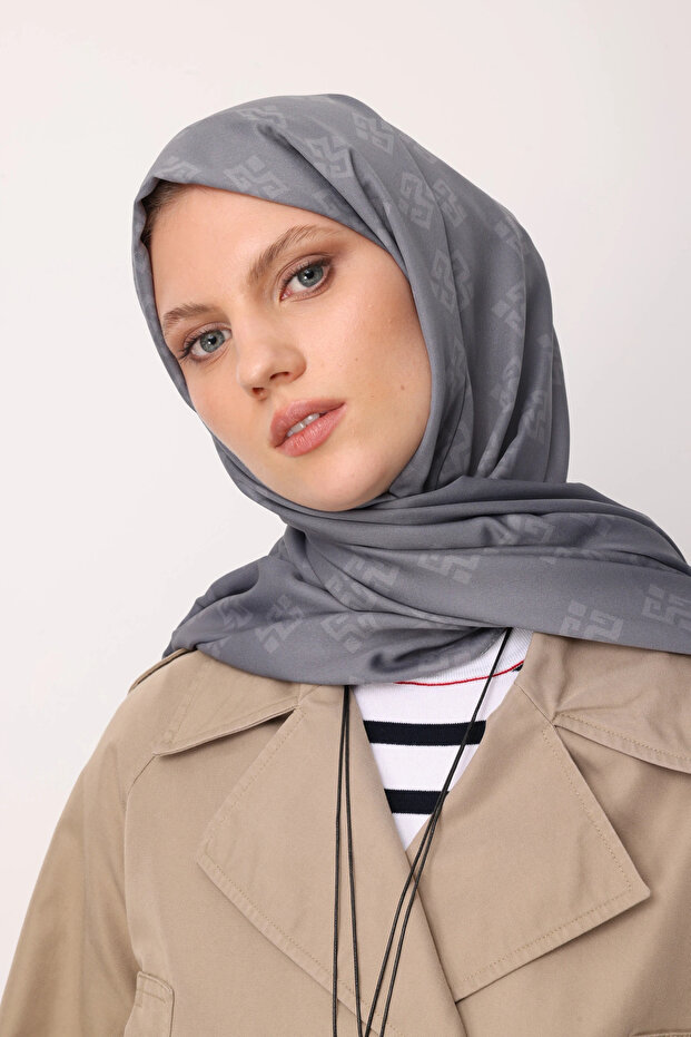 Elibelinde Patterned Sakura Silk Shawl - 5