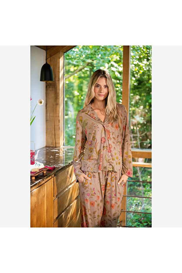 Faye Bej Viscose Bluz - 3