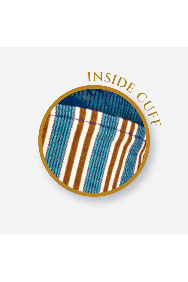 Nisha Mavi Viscose Kimono - 7