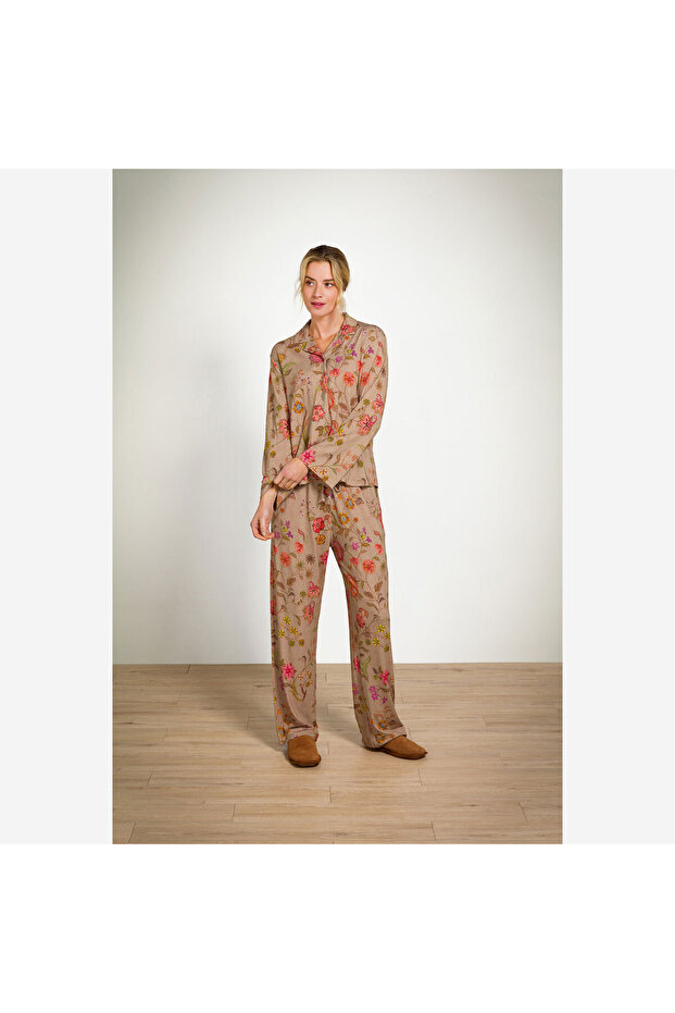 Faye Bej Viscose Bluz - 8