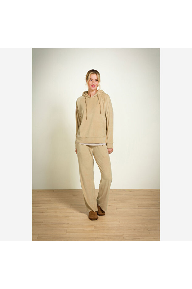 Bej Pamuk Pantolon - 8