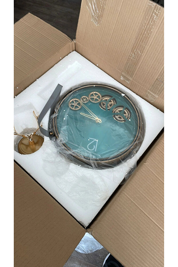 Geyikli Çarklı Duvar Saati - 3