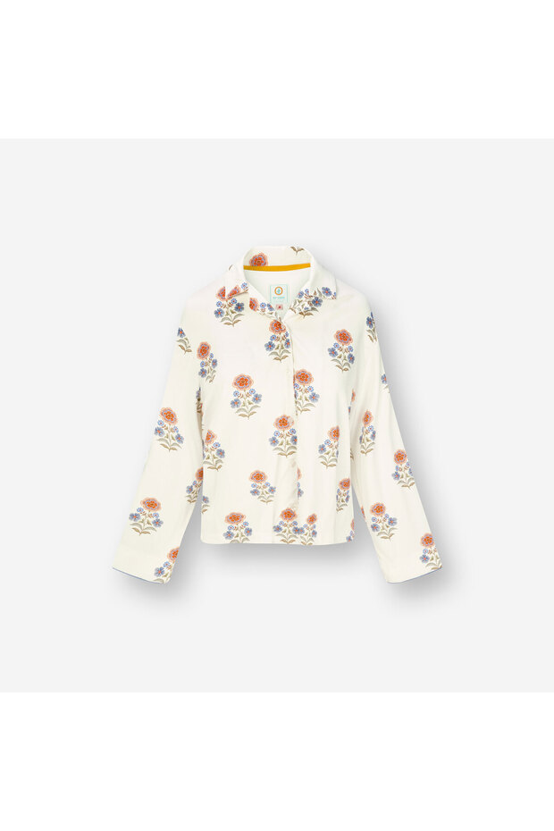 Faye Beyaz Viscose Bluz - 1