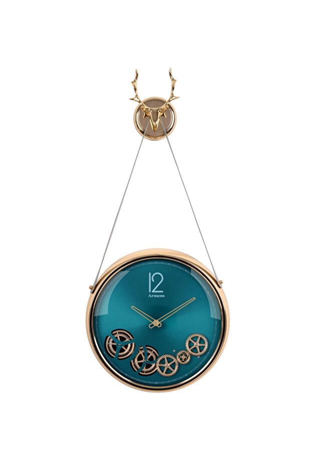 Geyikli Çarklı Duvar Saati - 2