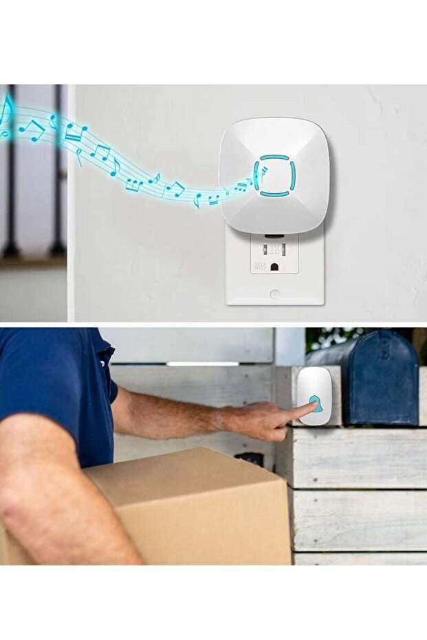 Wireless Doorbell Kit, Waterproof Chime with 36 Ringtones, 1000ft Range for Home