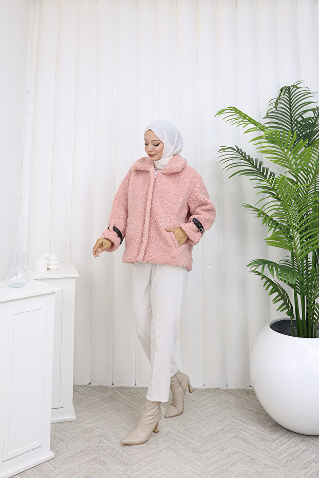 Fermuarlı Teddyy Ceket - 3